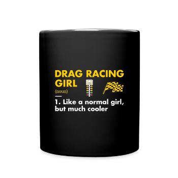 Sport Girl Définition Drag Racing - Mug uni - noir - Devant