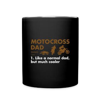Sport Dad Definition Motocross - Full Colour Mug - black - Front