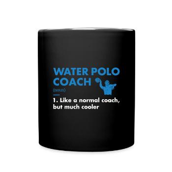 Sport Coach Definition Water Polo - Full Colour Mug - black - Front