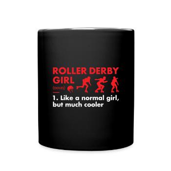 Sport Girl Définition Roller Derby - Mug uni - noir - Devant