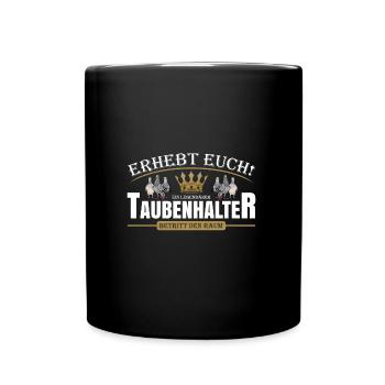 Taubenhalter - Tasse einfarbig - Schwarz - Vorne