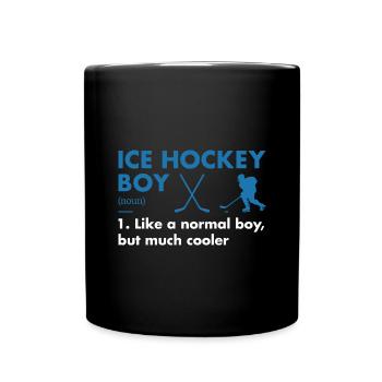 Sport Boy Definition Ice Hockey - Tasse einfarbig - Schwarz - Vorne