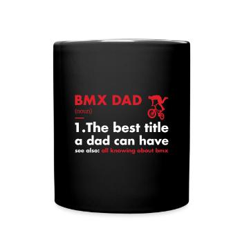Sport Dad Definition BMX - Full Colour Mug - black - Front