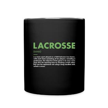 Sport Definition Lacrosse - Tasse einfarbig - Schwarz - Vorne