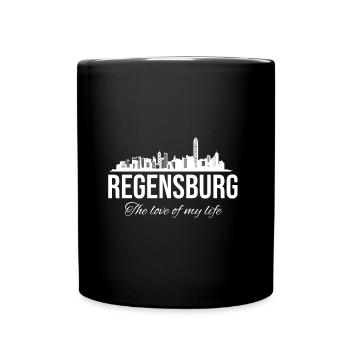 Regensburg Meine Stadt Bayern Regensburger - Tasse einfarbig - Schwarz - Vorne