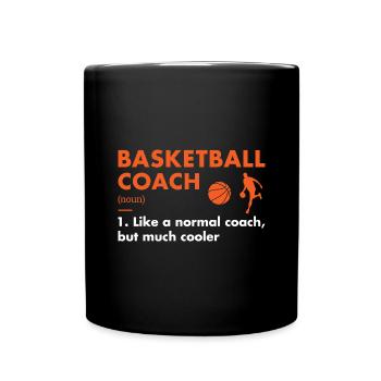 Sport Coach Definition Basketball - Full Colour Mug - black - Front