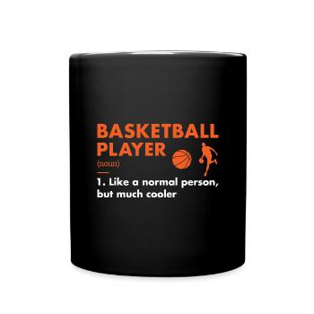 Sport Player Definition Basketball - Full Colour Mug - black - Front