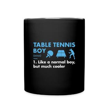 Sport Boy Définition Tennis de Table - Mug uni - noir - Devant