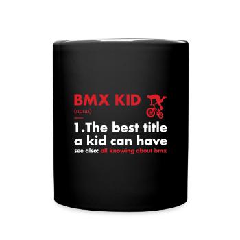 Sport Kid Definition BMX - Full Colour Mug - black - Front