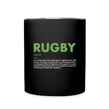 Sport Definition Rugby - Tasse einfarbig - Schwarz - Vorne