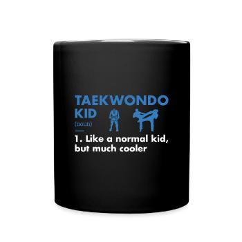 Sport Kid Definition Taekwondo - Full Colour Mug - black - Front