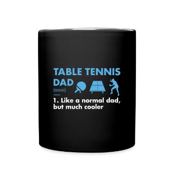 Sport Dad Definition Table Tennis - Full Colour Mug - black - Front