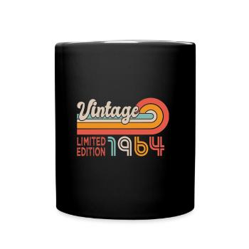 1964 Birthday Born in 1964 - Full Colour Mug - black - Front