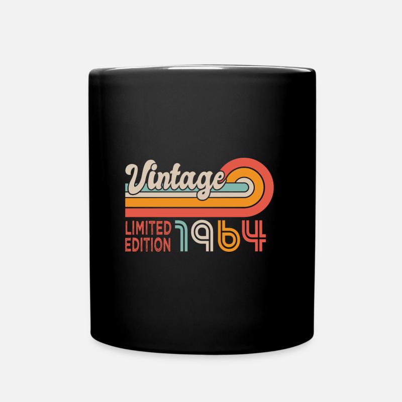 1964 anniversaire Né en 1964 - Mug uni - noir