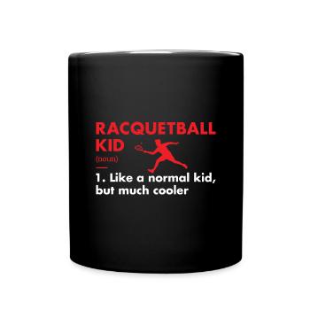Sport Kid Définition Racquetball - Mug uni - noir - Devant