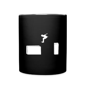 Design Parkoursprung pour le freerunner - Mug uni - noir - Devant