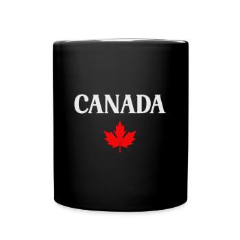 erable canada - Mug uni - noir - Devant