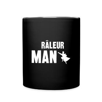 râleur man - Mug uni - noir - Devant