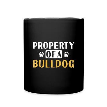 Propriété D’un Bulldog - Mug uni - noir - Devant