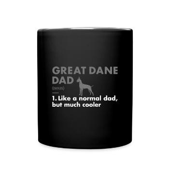 Définition du père dogue allemand - Mug uni - noir - Devant