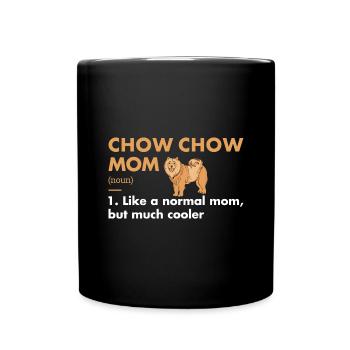 Chow Chow Mom définition - Mug uni - noir - Devant