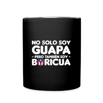 Puerto Rico Flagge | Puerto Ricaner Geschenkideen - Tasse einfarbig - Schwarz - Vorne