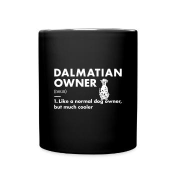 Dalmatian Owner Definition - Full Colour Mug - black - Front
