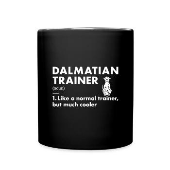 Dalmatian Trainer Definiton - Full Colour Mug - black - Front