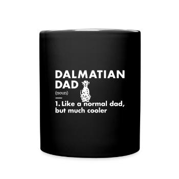 Dalmatian Dad Definition - Tasse einfarbig - Schwarz - Vorne