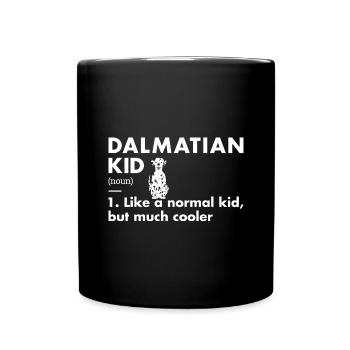 Dalmatian Kid Definition - Full Colour Mug - black - Front