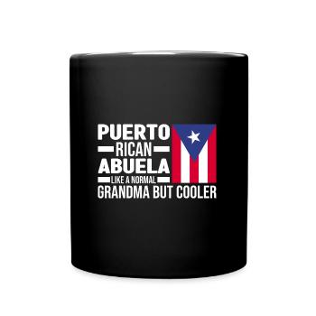 Puerto Rico Flagge | Puerto Ricaner Geschenkideen - Tasse einfarbig - Schwarz - Vorne