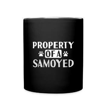 Property Of A Samoyed - Full Colour Mug - black - Front