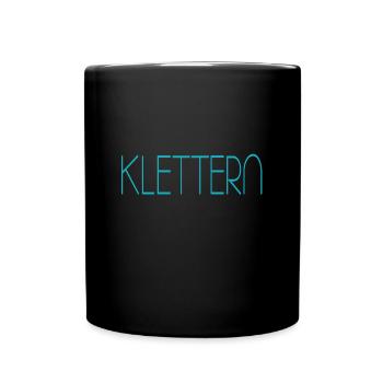 klettern - Tasse einfarbig - Schwarz - Vorne