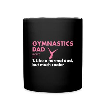 Sport Dad Gymnastics - Full Colour Mug - black - Front