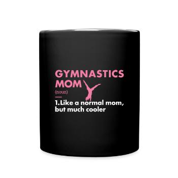 Sport Mom Gymnastics - Full Colour Mug - black - Front