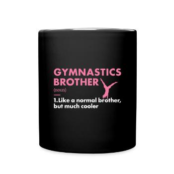Sport Brother Gymnastics - Tasse einfarbig - Schwarz - Vorne