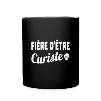 fière d'être curiste - Mug uni - noir - Devant