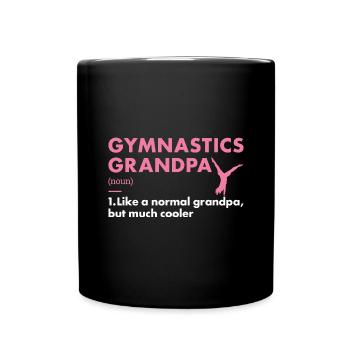 Sport Grandpa Gymnastics - Tasse einfarbig - Schwarz - Vorne