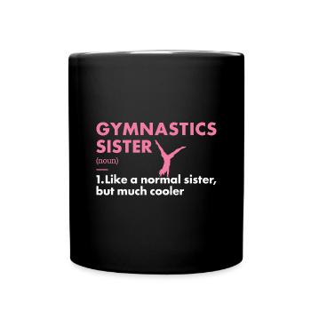 Sport Sister Gymnastics - Tasse einfarbig - Schwarz - Vorne
