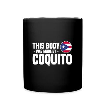 Puerto Rico Geschenkidee | Puerto Ricaner Heimat - Tasse einfarbig - Schwarz - Vorne