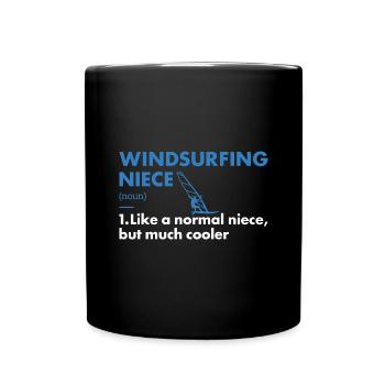Sport Niece Windsurfing - Full Colour Mug - black - Front