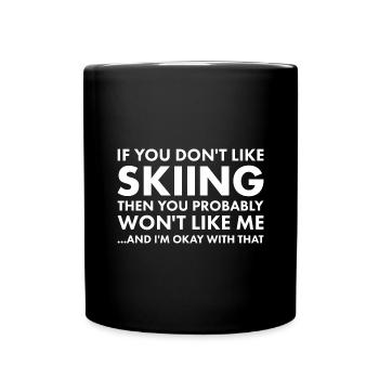 Sport Si vous n’aimez pas le ski - Mug uni - noir - Devant