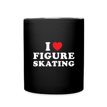 Sport I Love Figure Skating - Full Colour Mug - black - Front