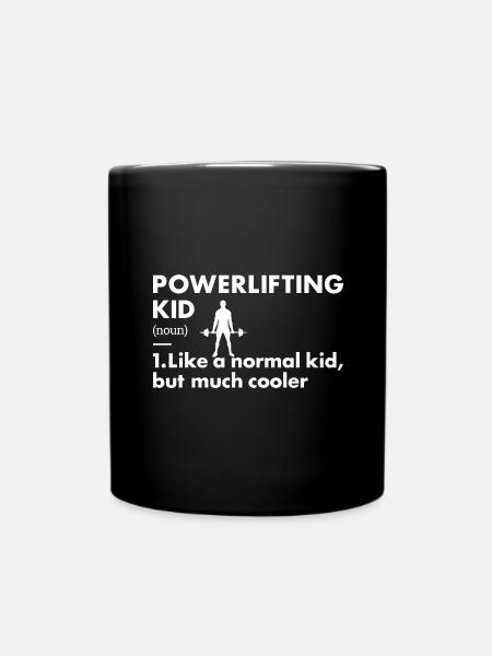 Sport Kid Powerlifting - Mug uni - noir