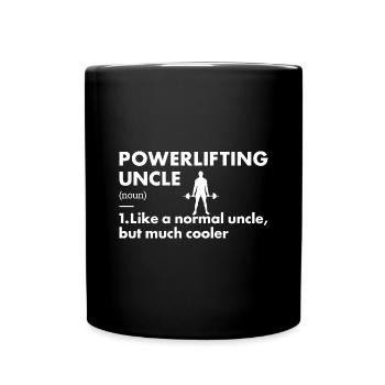 Sport Uncle Powerlifting - Full Colour Mug - black - Front
