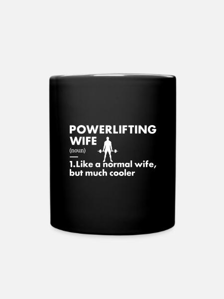 Sport Femme Powerlifting - Mug uni - noir