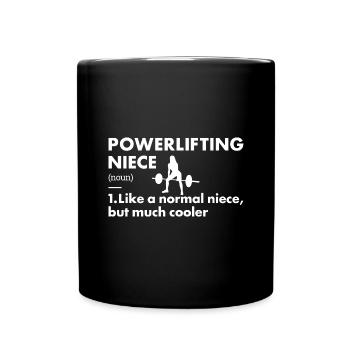 Sport Niece Powerlifting - Full Colour Mug - black - Front