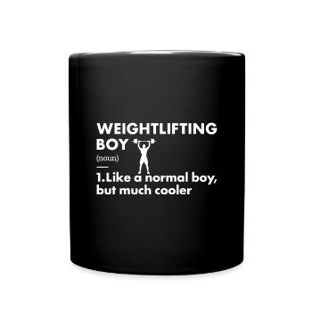 Sport Boy Définition Haltérophilie - Mug uni - noir - Devant