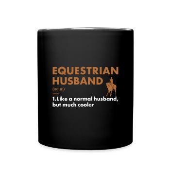 Sport Mari Définition Équestre - Mug uni - noir - Devant