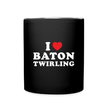 Baton Twirler J’adore Baton Twirling - Mug uni - noir - Devant
